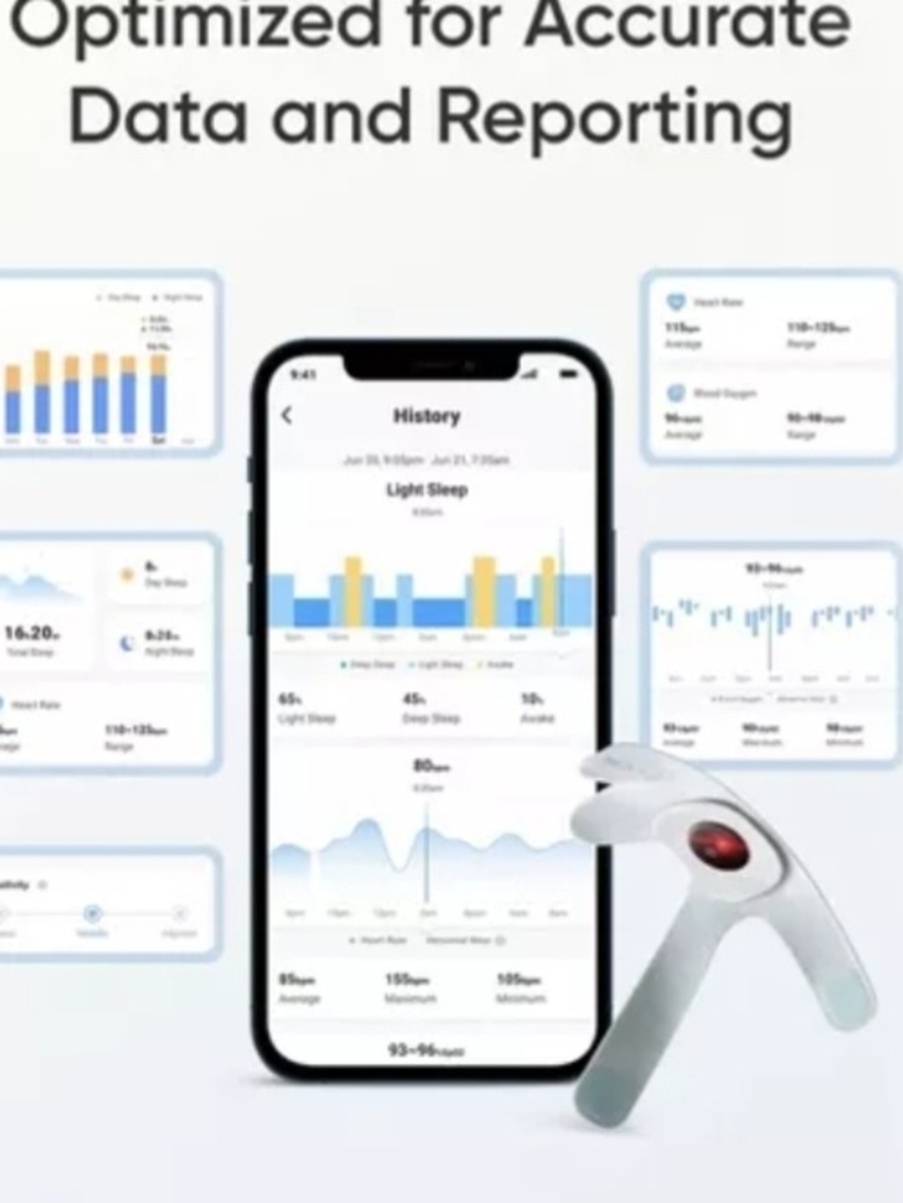 EUFY S320 Smart Sock in Light Blue - Baby Heart Monitor - Picture 4 of 12